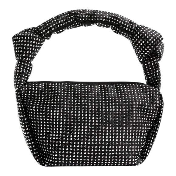 NWT! J. Crew Black Studded Double-Knot Handbag. - Picture 1 of 10